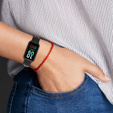Pasek Silikonowy do Xiaomi Redmi Smart Band 2 / Xiaomi Smart Mi Band 8 Active, Czarny / Biały