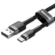 BASEUS Cafule Kabel Type-C 3A 0.5M - Black/Grey