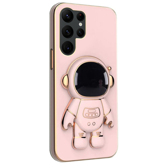 Etui do Samsung Galaxy S22 Ultra, Astronaut, różowe rose gold