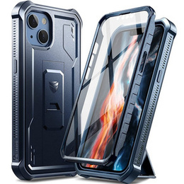 Etui pancerne do iPhone 13 / 14, Dexnor Full Body, granatowe