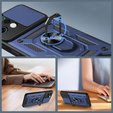 Etui pancerne do Oppo Reno 14, CamShield Slide, niebieskie