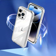Etui do iPhone 14 Pro, Shockproof, z folią, przezroczyste