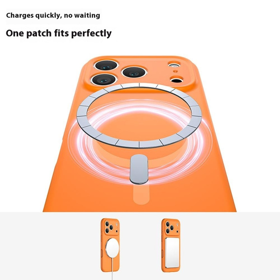 Etui do iPhone 17 Pro Max, Silicone Lite, do MagSafe – pomarańczowe