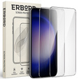 2x Szkło Hartowane do Samsung Galaxy S23, ERBORD 9H Hard Glass, szybka