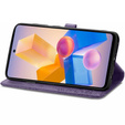 Etui z klapką do Infinix Hot 40i, Mandala, fioletowe