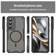 Etui Matt Case do Samsung Galaxy S25 FE, do MagSafe, wzmocnione, matowe czarne
