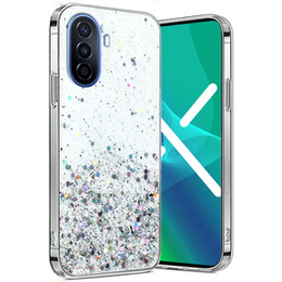 Etui do Huawei Nova Y70, Glittery, przezroczyste