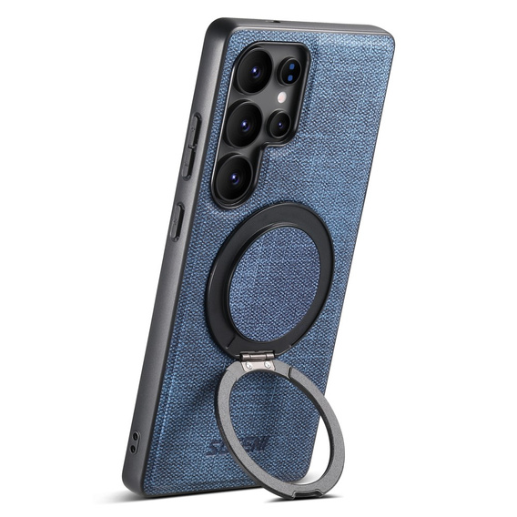 Etui do Samsung Galaxy S25 Ultra, SUTENI G3, magnetyczne z podstawką – niebieskie