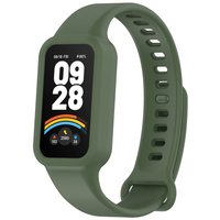 Pasek Silikonowy do Xiaomi Smart Band 9 Active / Xiaomi Redmi Band 3, Zielony