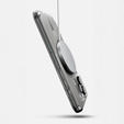 Etui ERBORD z MagSafe do iPhone 16 Pro, aktywny przycisk, przezroczyste + Szkło hartowane