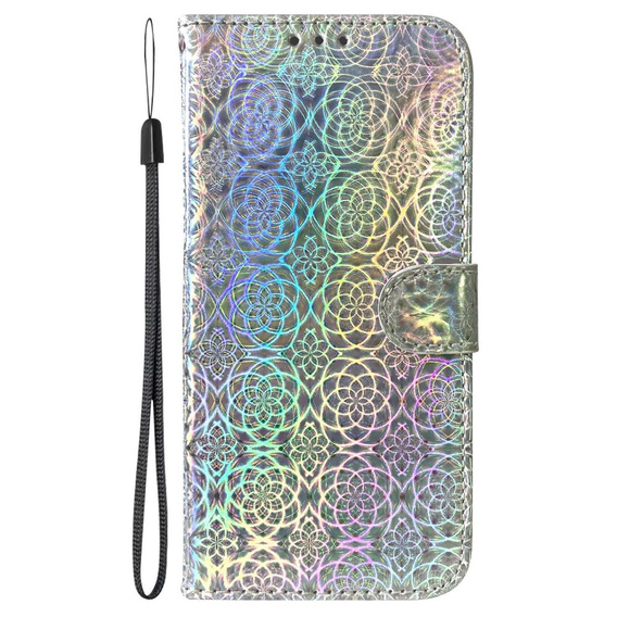 Etui z klapką do Oppo A17, Wallet, Mandala szare