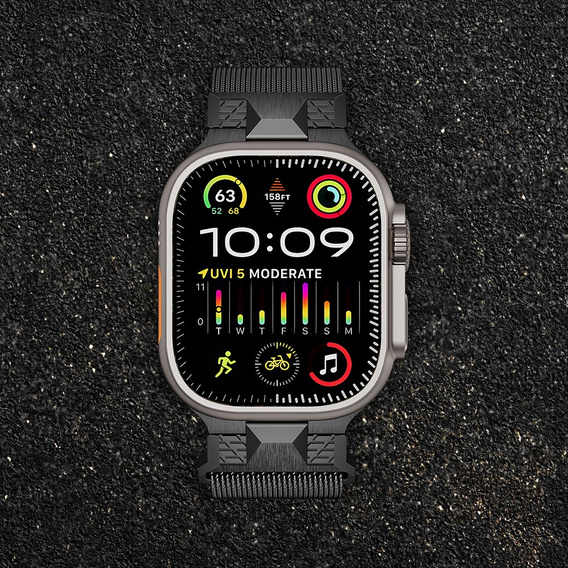 Bransoleta do Apple Watch 1/2/3/4/5/6/7/8/9/10/11/SE Ultra 1/2/3 42/44/45/46/49mm, Szara