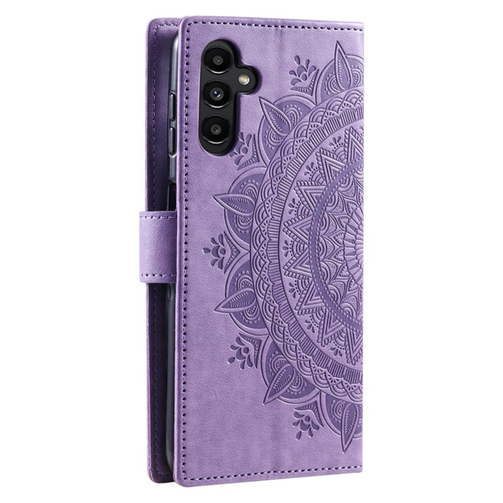 Etui z klapką do Samsung Galaxy A05s 4G, Mandala, fioletowe
