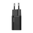 Baseus ładowarka sieciowa Super Si PD 25W, 1× USB-C + kabel USB-C – USB-C - czarna