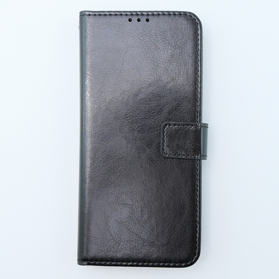 Etui z klapką do Xiaomi 13T / 13T Pro, Crazy Horse Wallet, czarne