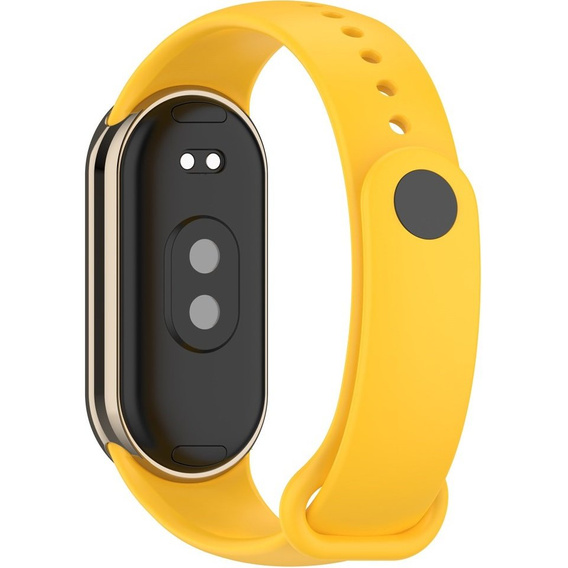 Pasek Silikonowy do Xiaomi Smart Band 10 / 9 / 8, Żółty