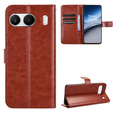 Etui z klapką do OnePlus Nord 4, Crazy Horse Wallet, brązowe