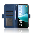 Etui z klapką do Xiaomi Redmi 15C 4G/LTE, Card Slot, granatowe