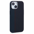Etui do iPhone 13, Carbon Fiber MagSafe, czarne / niebieskie
