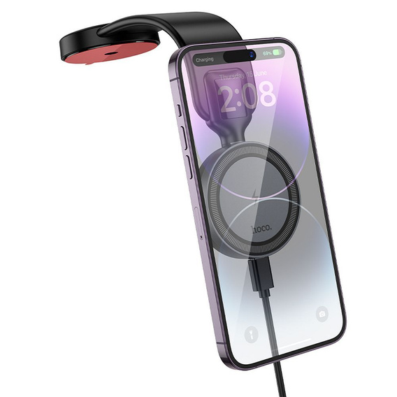HOCO HW29 – Uchwyt samochodowy z ładowaniem indukcyjnym MagSafe 15W