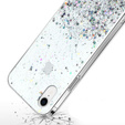 Etui do iPhone XR, Glittery, przezroczyste