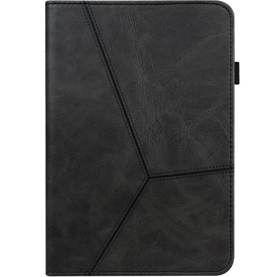 Etui do Samsung Galaxy Tab A8 10.5 SM-X200 SM-X205, Skórzane z paskiem, Czarne