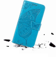 Etui z klapką do Oppo Reno 13F / Oppo Reno 13FS, Butterfly, niebieskie