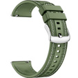 Pasek silikonowo nylonowy Uniwersalny 22mm, Zielony