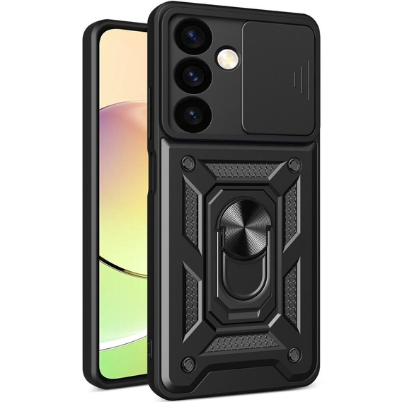 Etui pancerne do Samsung Galaxy S24, CamShield Slide, czarne