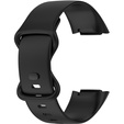 Pasek silikonowy do Fitbit Charge 5, Czarny