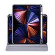 Etui do iPad Pro 11" 2022/2021/2020 (4/3/2 gen.), z miejscem na rysik, Obrotowe 360°, Fioletowe