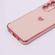 Etui do Samsung Galaxy A14 4G/5G, Electro heart, różowe rose gold