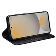 Etui z klapką do Samsung Galaxy S25 FE, QIALINO Leather Wallet, czarne