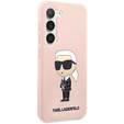 Etui Karl Lagerfeld do Samsung Galaxy S23+ Plus, Silicone Ikonik, różowe