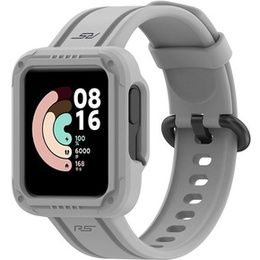 Pasek + Etui do Xiaomi Redmi Watch 2 Lite / Xiaomi Mi Watch Lite, Szary