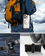 Etui do iPhone 16 Pro, Shockproof Belt Clip, do MagSafe, z klipsem, desert titanium