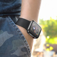 2w1 Etui + osłona ekranu do Apple Watch 7/8/9 41MM, Przezroczyste