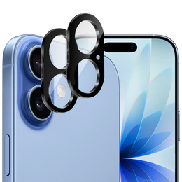 2x Szkło hartowane ERBORD na wyspę aparatów do iPhone 17, czarne