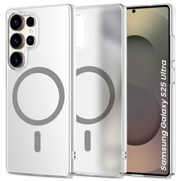 Etui do Samsung Galaxy S25 Ultra, matowe, kompatybilne z MagSafe – titanium grey