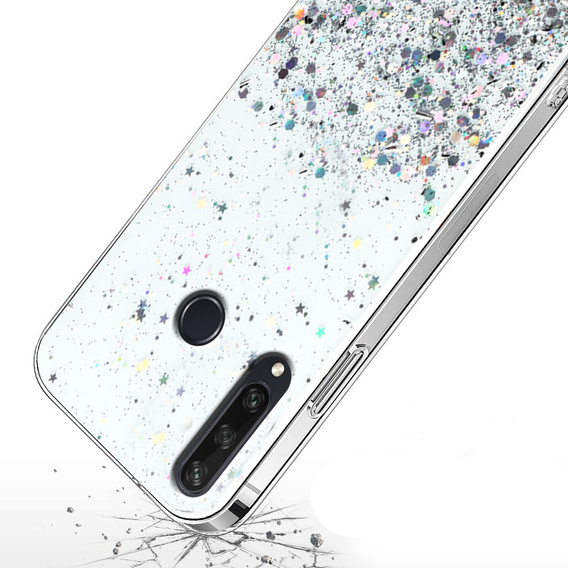 Etui do Huawei Y6P, Glittery, przezroczyste