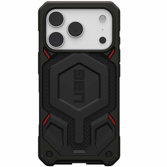 Etui Urban Armor Gear do iPhone 17 Pro, Monarch Pro Kevlar MagSafe, kevlar black