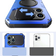Etui do iPhone 15, DefenderMag, niebieskie