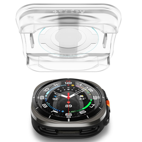 2x Szkło Hartowane Spigen do Samsung Galaxy Watch Ultra 47mm (2025 / 2024), Glas.TR "EZ FIT", Clear