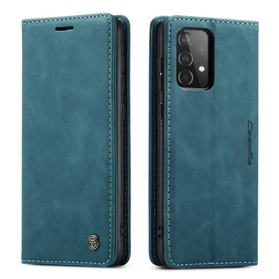 Etui CASEME do Samsung Galaxy A52 / A52s, Leather Wallet Case, niebieskie