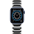 Bransoleta do Apple Watch 1/2/3/4/5/6/7/8/SE 38/40/41MM, Czarna / Srebrna