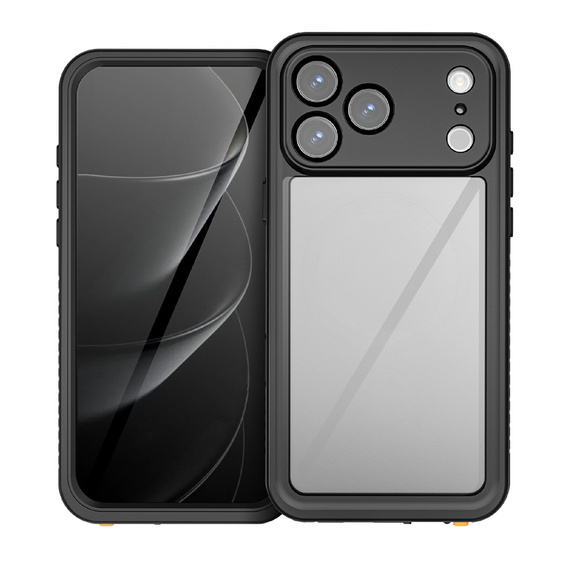 Etui Wodoodporne IP68 do iPhone 17 Pro Max, Redpepper, czarne
