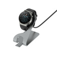 Ładowarka USB Stacja Dokująca do Huawei Watch 3 / 3 Pro / GT 2 Pro, Szara