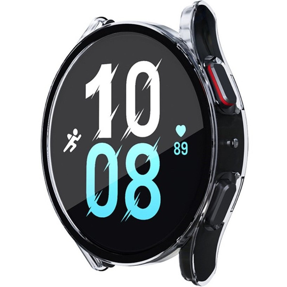 2w1 Etui + Szkło Hartowane do Samsung Galaxy Watch 5 40mm, Przezroczyste