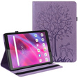 Etui do Lenovo Tab M10 HD (TB-X505L/TB-X505F) / M10 (TB-X605L/TB-X605F) / Tab P10 (TB-X705F TB-X705L), Drzewo i jelonki, Fioletowe