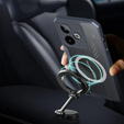 Etui do Realme GT 7 / 7T, z blaszką magnetyczne, przezroczyste / czarne